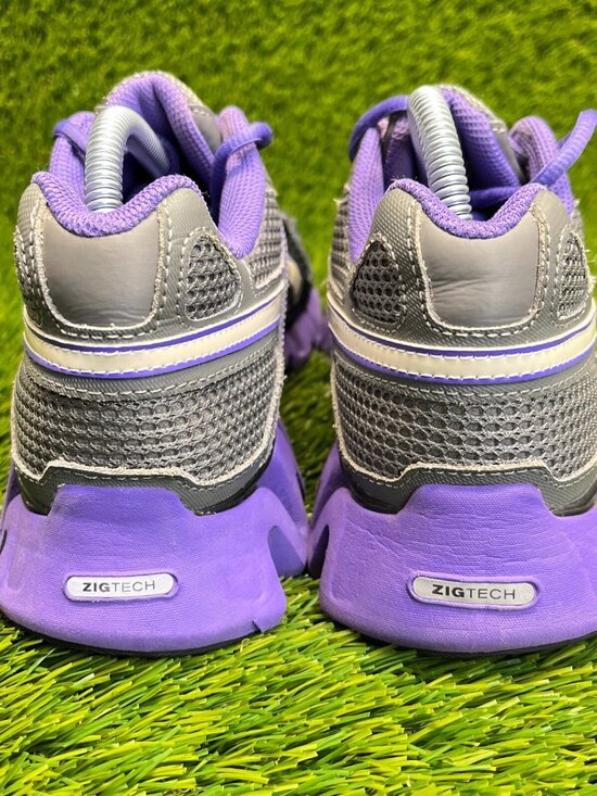 Reebok ZigTech Energy Mens Size 6.5 Gray Black Purple Running Workout Shoes main image 12